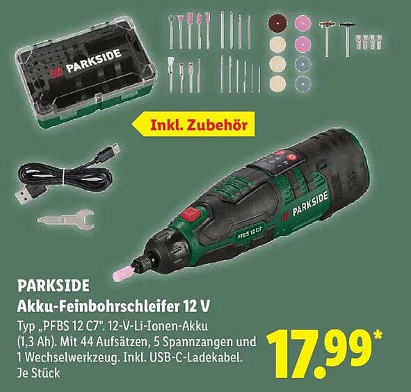 PARKSIDE Akku-Feinbohrschleifer 12 V