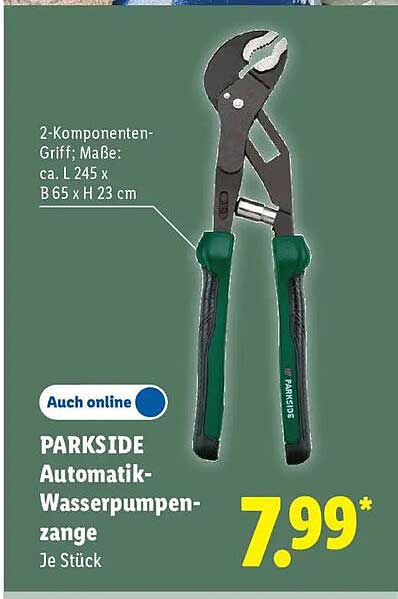 PARKSIDE Automatik-Wasserpumpenzange