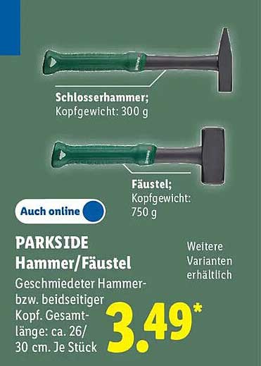 PARKSIDE Hammer/Fäustel