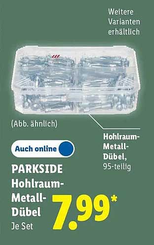 PARKSIDE Hohlraum-Metall-Dübel