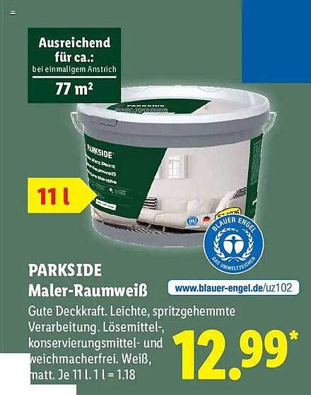 PARKSIDE Maler-Raumweiß