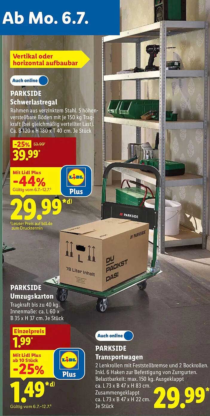 PARKSIDE Schwerlastregal
