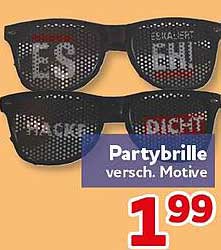 Partybrille versch. Motive