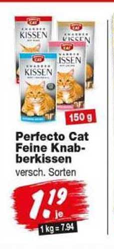 Perfecto Cat Feine Knabberkissen versch. Sorten