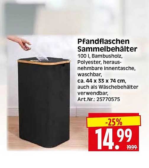 Pfandflaschen Sammelbehälter