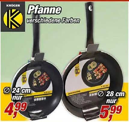 Pfanne verschiedene Farben