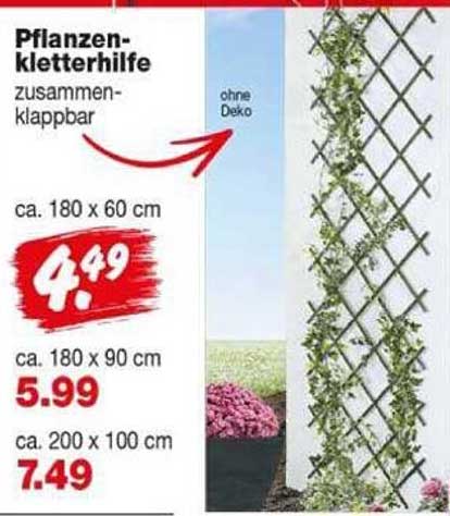 Pflanzen-kletterhilfe zusammenklappbar