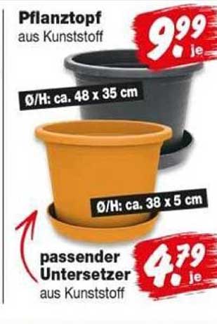 Pflanztopf aus Kunststoff