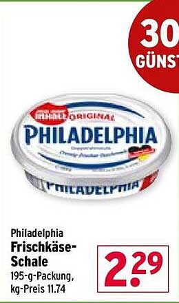 Philadelphia Frischkäse-Schale