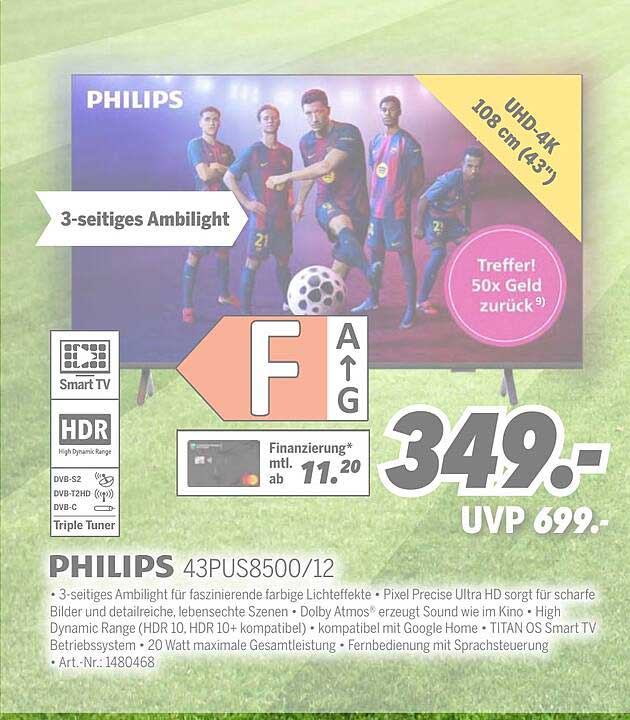 PHILIPS 43PUS8500/12