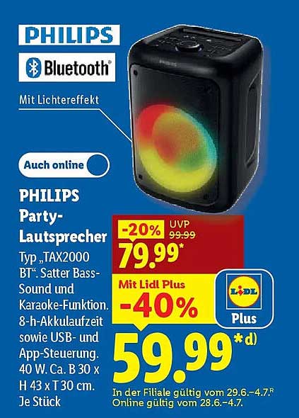 PHILIPS Party-Lautsprecher