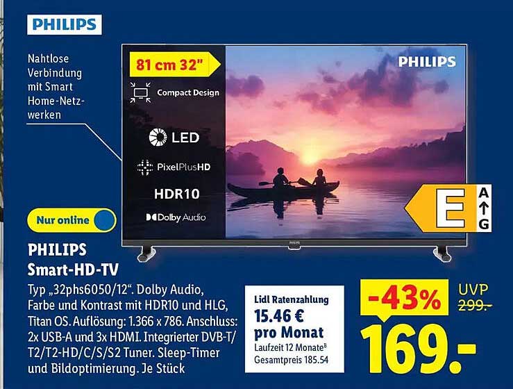 PHILIPS Smart-HD-TV