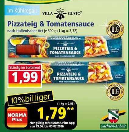 Pizzateig & Tomatensauce