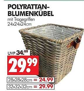 POLYRATTAN-BLUMENKÜBEL