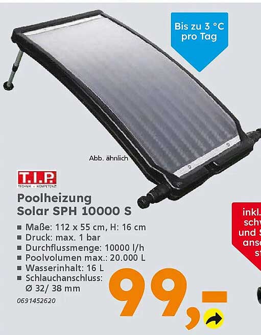 Poolheizung Solar SPH 10000 S
