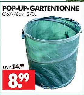 POP-UP-GARTENTONNE Ø67x76cm, 270l