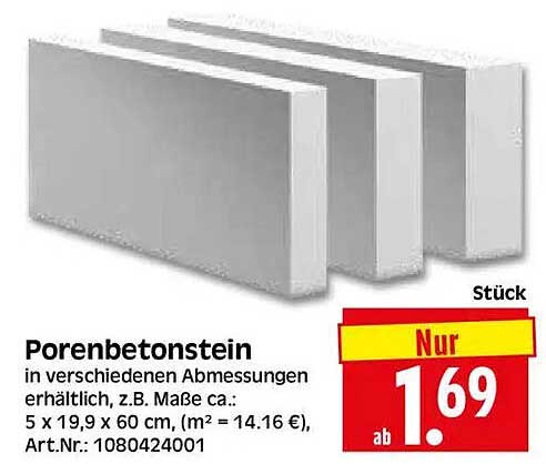 Porenbetonstein