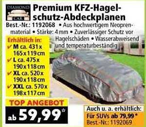 Premium KFZ-Hagel-schutz-Abdeckplanen