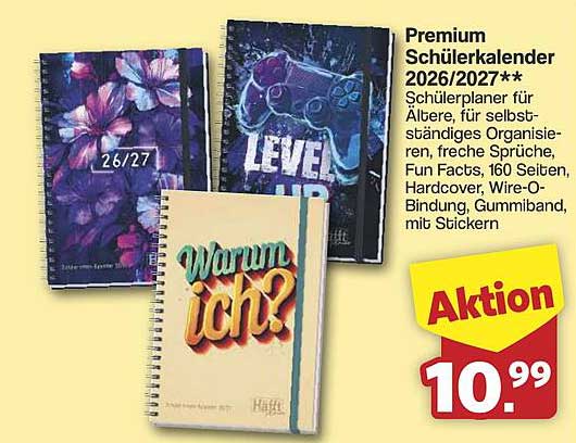 Premium Schülerkalender 2026/2027**