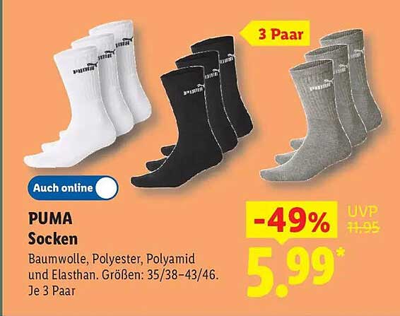 PUMA Socken