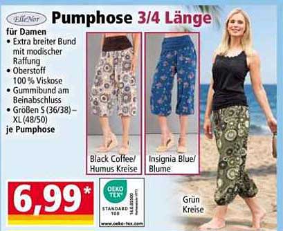Pumphose 3/4 Länge