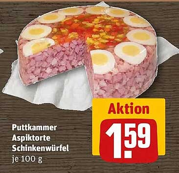 Puttkammer Aspik Torte Schinkenwürfel je 100 g