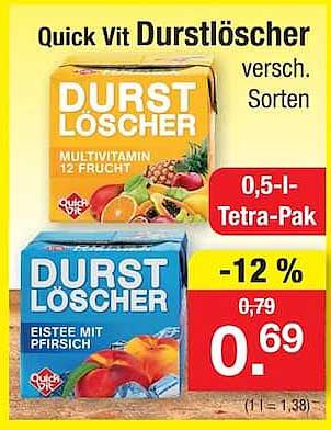 Quick Vit Durstlöscher versch. Sorten