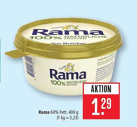 Rama 60% Fett, 400 g (1 kg = 3,23)