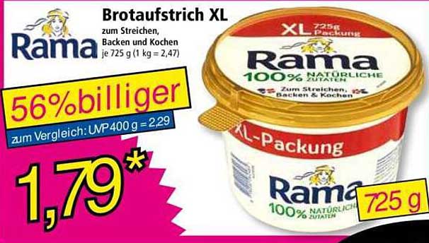 Rama Brotaufstrich XL