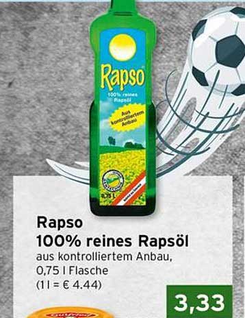 Rapso 100% reines Rapsöl