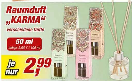 Raumduft „KARMA“ verschiedene Düfte