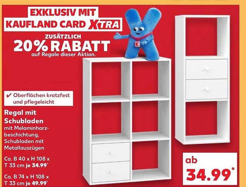 Regal mit Schubladen