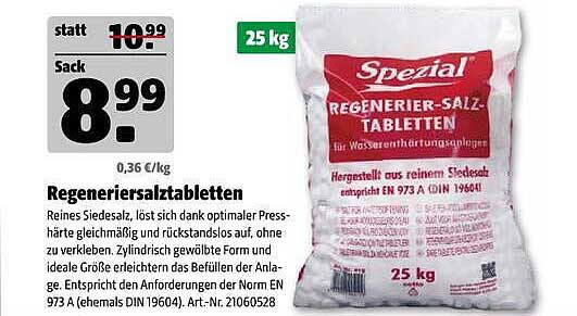 Regeneriersalztabletten