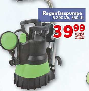 Regenfasspumpe 5.200 l/h, 350 W