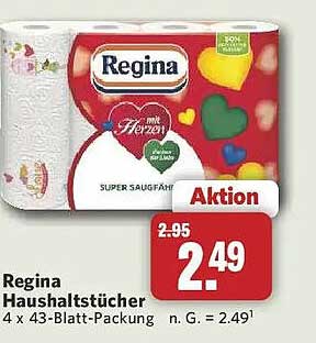 Regina Haushaltstücher 4 x 43-Blatt-Packung
