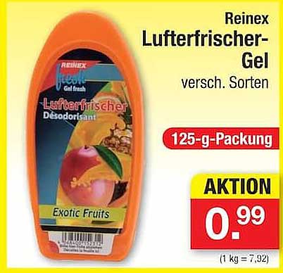 Reinex Lufterfrischer-Gel versch. Sorten
