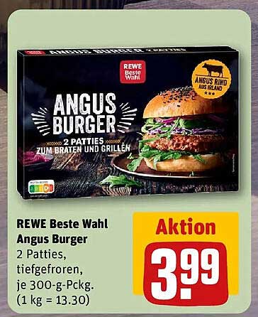 REWE Beste Wahl Angus Burger