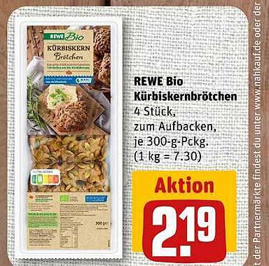 REWE Bio Kürbiskernbrötchen