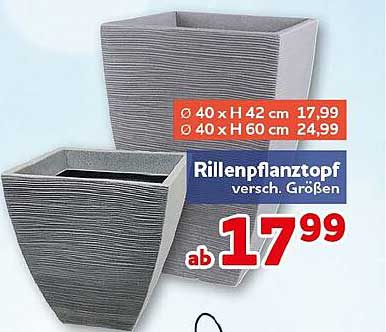 Rillenpflanztopf versch. Größen