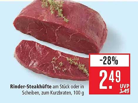 Rinder-Steakhüfte