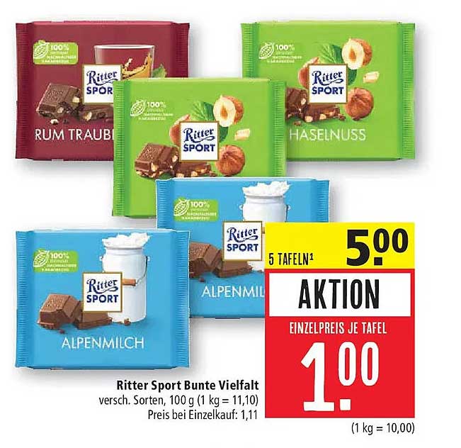 Ritter Sport Bunte Vielfalt