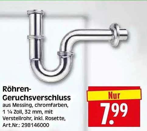 Röhren-Geruchsverschluss