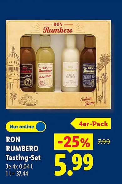 RON RUMBERO Tasting-Set