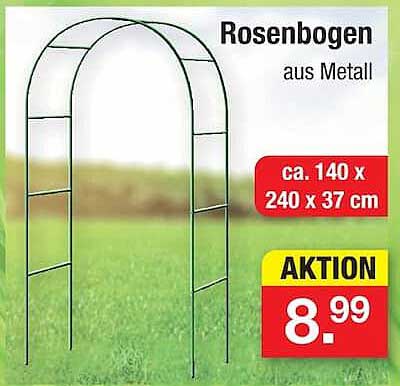 Rosenbogen aus Metall