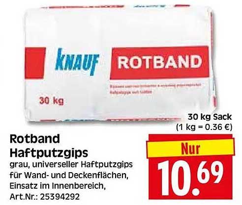 Rotband Haftputzgips