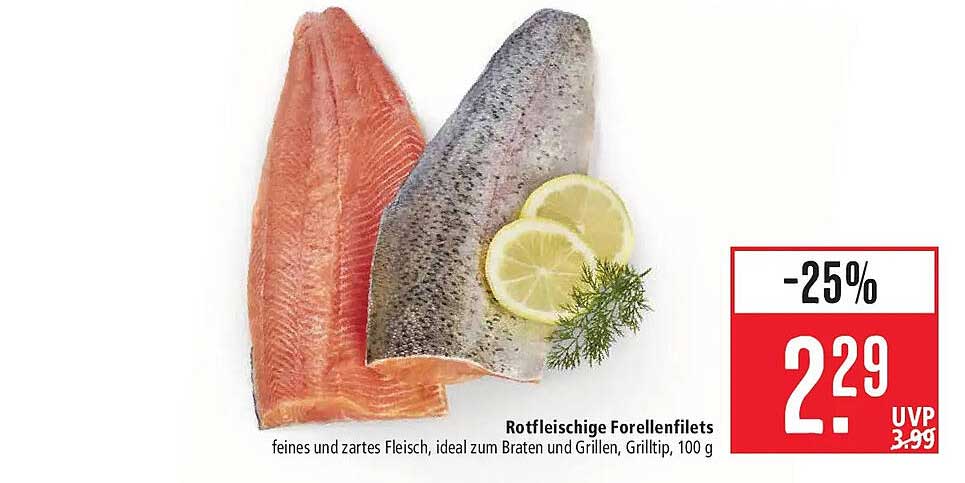 Rotfleischige Forellenfilets