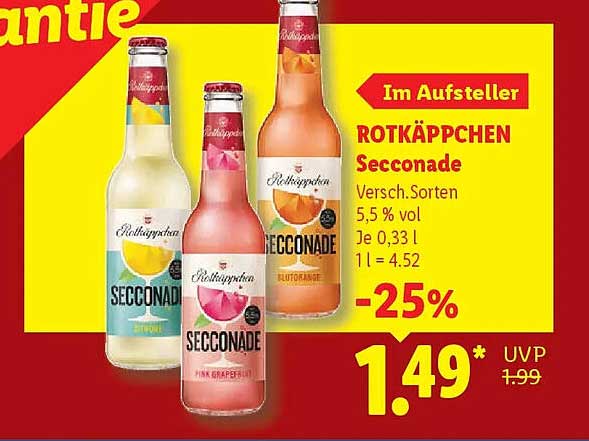 ROTKÄPPCHEN Seccoonade