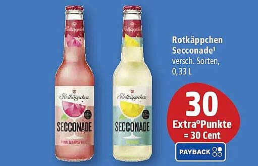 Rotkäppchen Seccoonade¹ versch. Sorten, 0,33 L