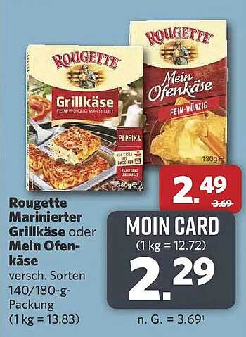 Rougette Marinierter Grillkäse oder Mein Ofenkäse versch. Sorten 140/180-g-Packung