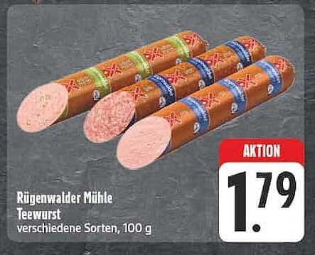 Rügenwalder Mühle Teewurst verschiedene Sorten, 100 g